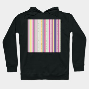 Cotton candy stripes pink and yellow Hoodie